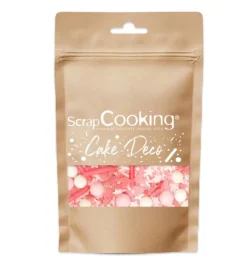 Décors sucrés rose mix rods & cœurs 70g