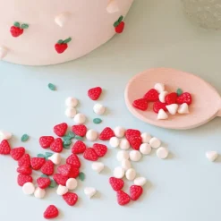 Décors sucrés tarte aux fraises meringuée 30g