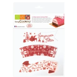 Décos azyme "Joyeuses Fêtes"