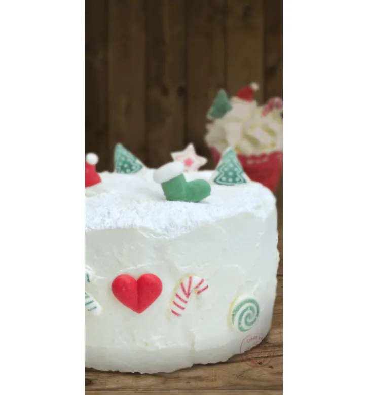 Décosucres bûches & gâteaux de Noël