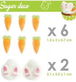 Décosucres lapin/carotte