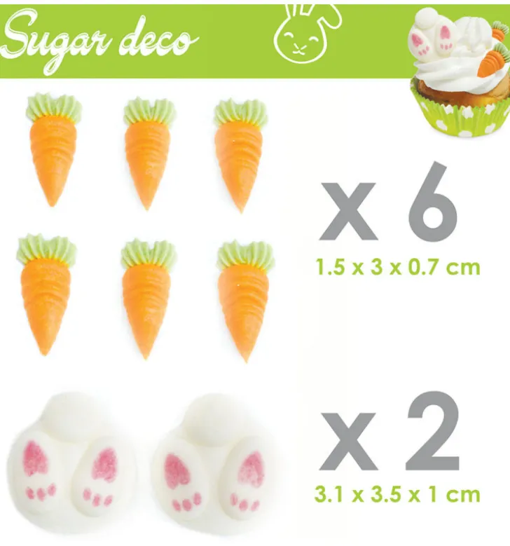 Décosucres lapin/carotte