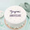 Disque de pâte à sucre Joyeux Anniversaire 18cm