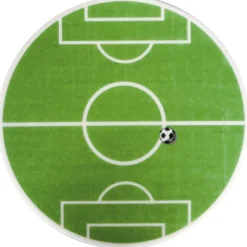 Disque pâte à sucre terrain de football 18 cm