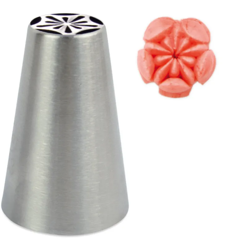 Douille russe pivoine en inox Ø1,8 cm