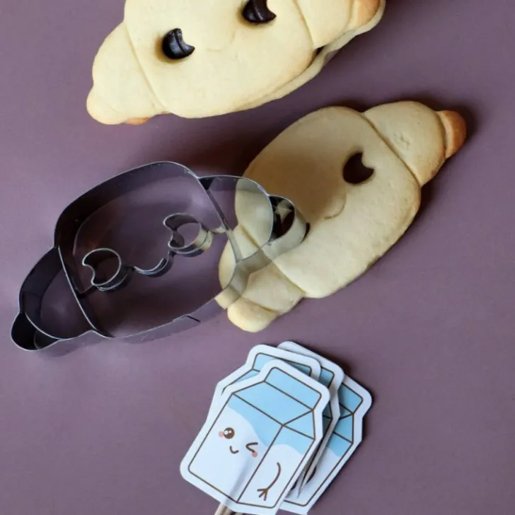 Emporte-pièce croissant Kawaii inox