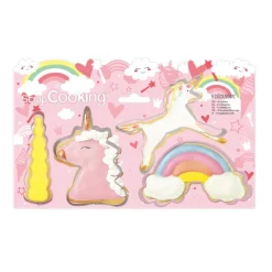 4 emporte-pièces inox Licorne