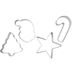 4 emporte-pièces inox Noël