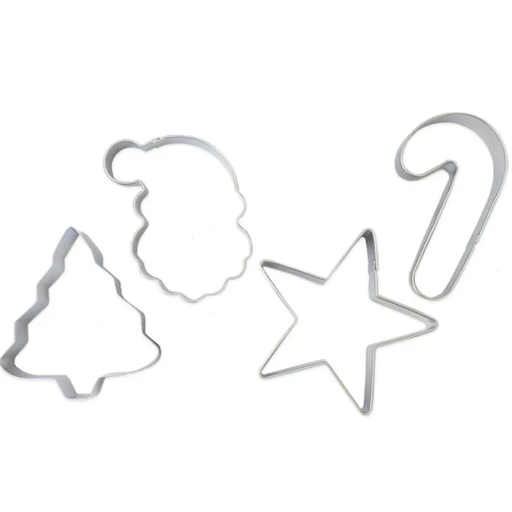 4 emporte-pièces inox Noël