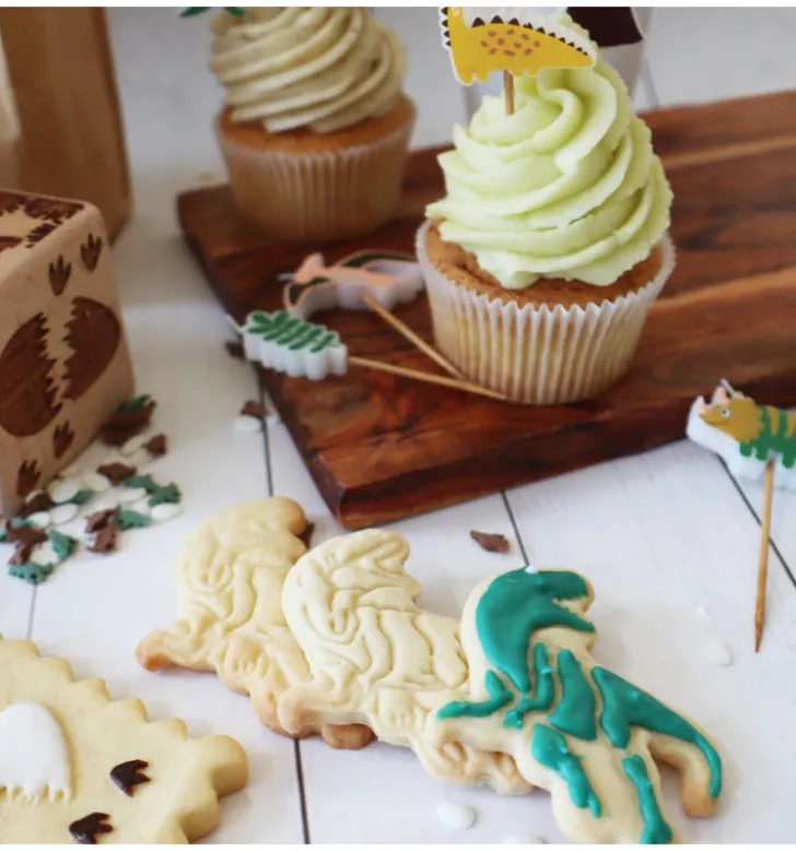Emporte-pièces éjecteurs pour biscuits Dinosaure x2