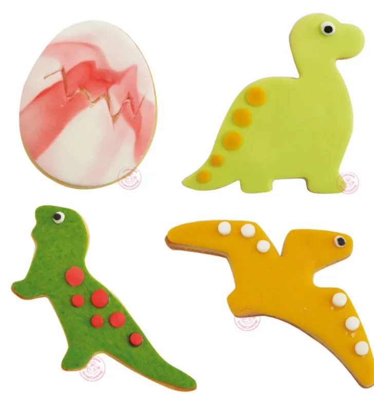 4 emporte-pièces sur cintre Dino