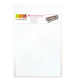 2 feuilles plastiques semi-rigides A4