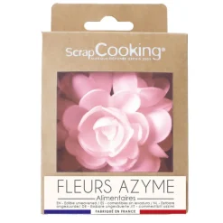 Fleur azyme rose XXL env.10 cm