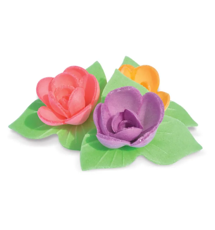 Fleurs azymes 8 mini roses corolles