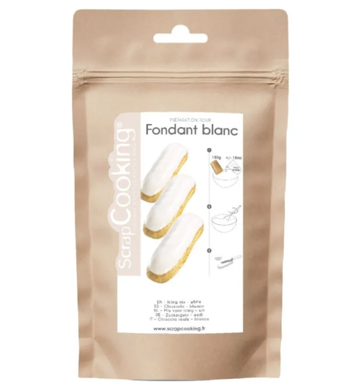 Fondant blanc en poudre pour glaçage 500g