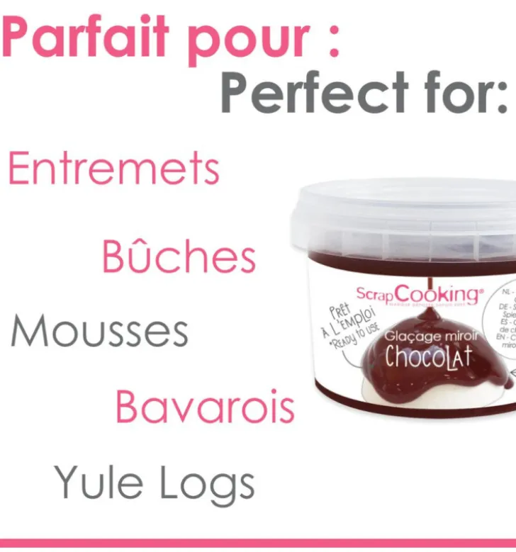 Glaçage miroir prêt à l'emploi chocolat 300g
