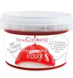 Glaçage miroir prêt à l'emploi rouge 300g