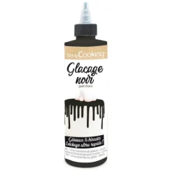 Glaçage noir goût choco - Drip cake