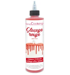 Glaçage rouge chocolat - Drip cake