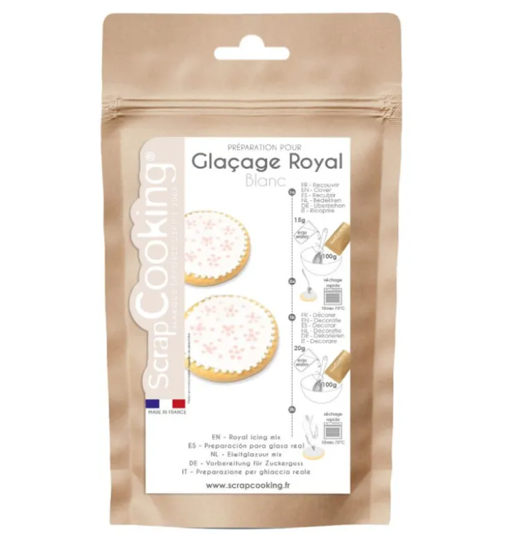 Glaçage royal blanc en poudre