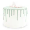 Glaçage vert d'eau goût choco - Drip cake