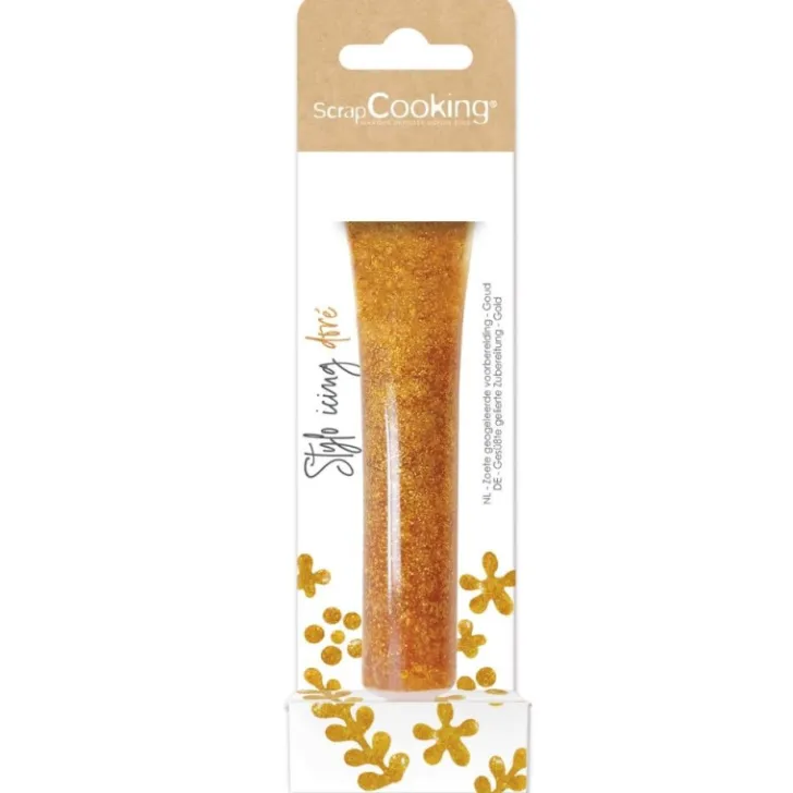 Icing stylo doré irisé
