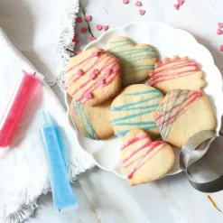 Icing stylo irisé bleu pour décorer gâteaux et biscuits