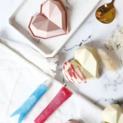 Icing stylo irisé rose pour décorer gâteaux et biscuits
