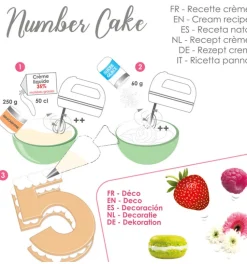 Kit number cake - 9 gabarits chiffres
