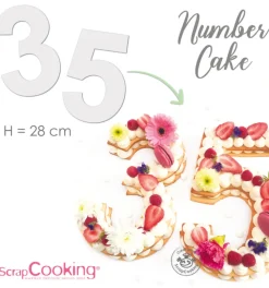 Kit number cake - 9 gabarits chiffres
