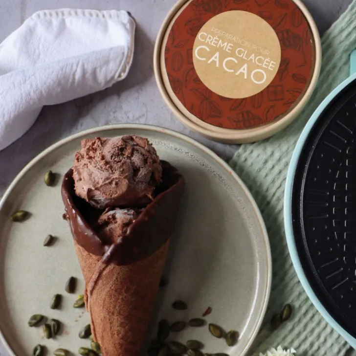 Kit préparation pour glace maison - Cacao