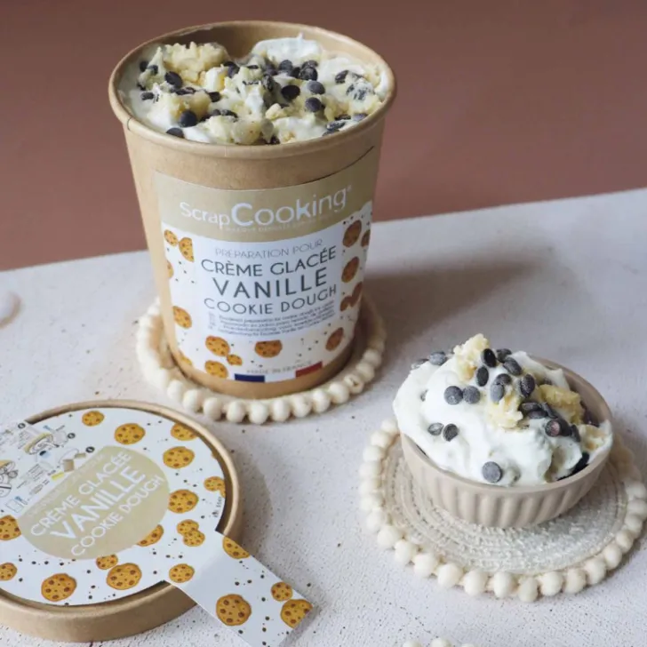 Kit préparation pour glace maison - Cookie dough