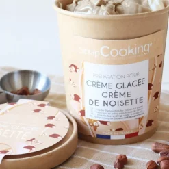 Kit préparation pour glace maison noisette