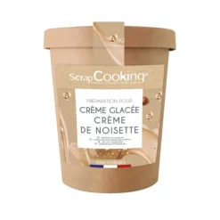 Kit préparation pour glace maison noisette