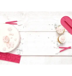 Lot emporte pièces éjecteurs Fleurs pour pâte à sucre x4