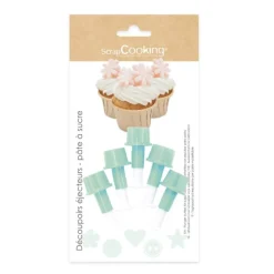Lot emporte-pièces éjecteurs pour pâte à sucre x5