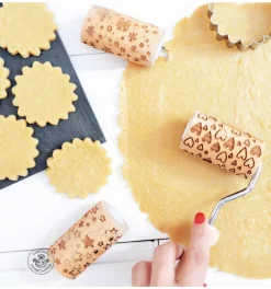 Manche en bois pour mini rouleau pâtissier