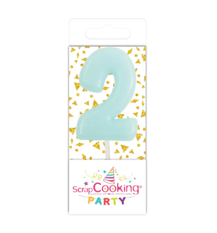 Mini bougie chiffre 2