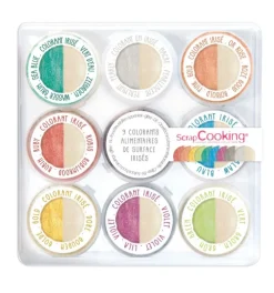 Mini colorants alimentaires de surface irisés (9 Coloris)