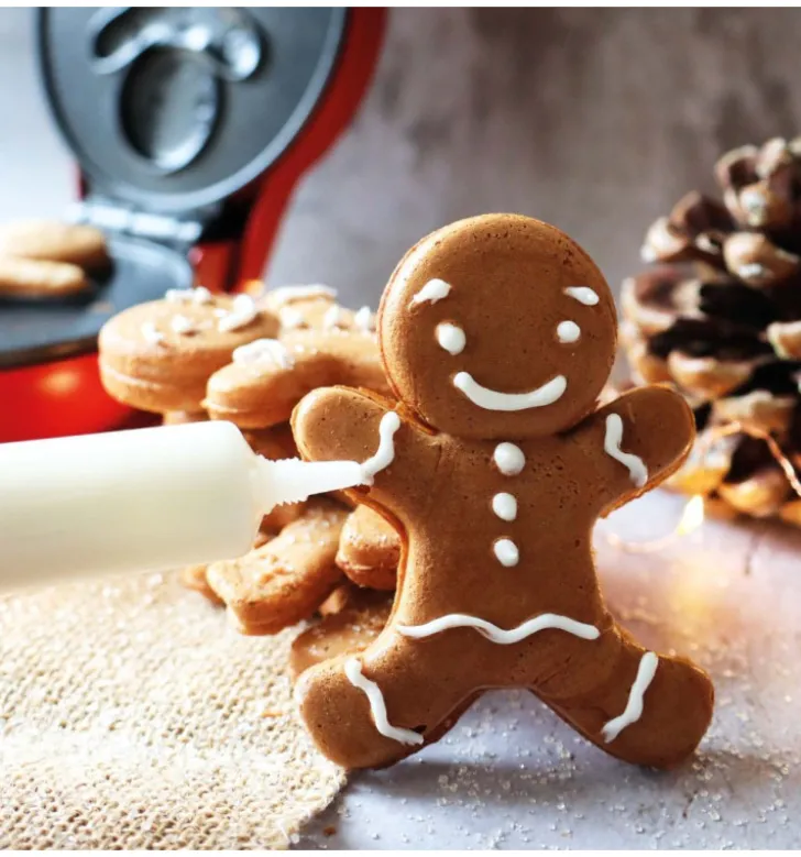Mini gaufrier Bonhomme pain d'épices - Waffle Factory