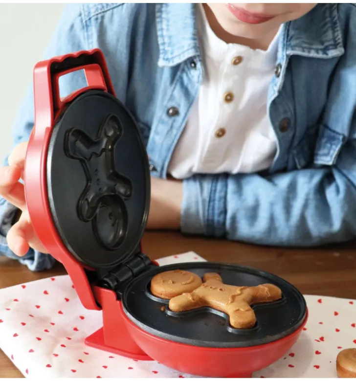 Mini gaufrier Bonhomme pain d'épices - Waffle Factory