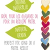 9 mini préparations colorantes d'origine naturelle en poudre