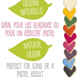 9 mini préparations colorantes d'origine naturelle en poudre