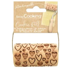 Mini rouleau pâtissier à empreintes cœur
