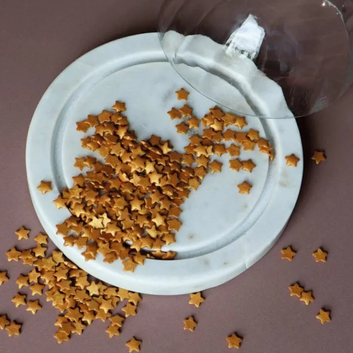 Minis décors étoiles dorées 55g