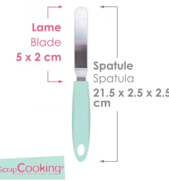 Mini spatule coudée en inox