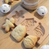 Moule bois biscuits fourrés Noël