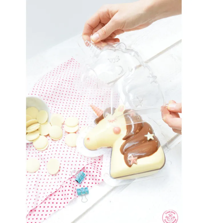 Moule 3D choco licorne