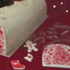 Moule embout de bûche motif Noël