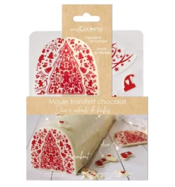 Moule embout de bûche motif Noël